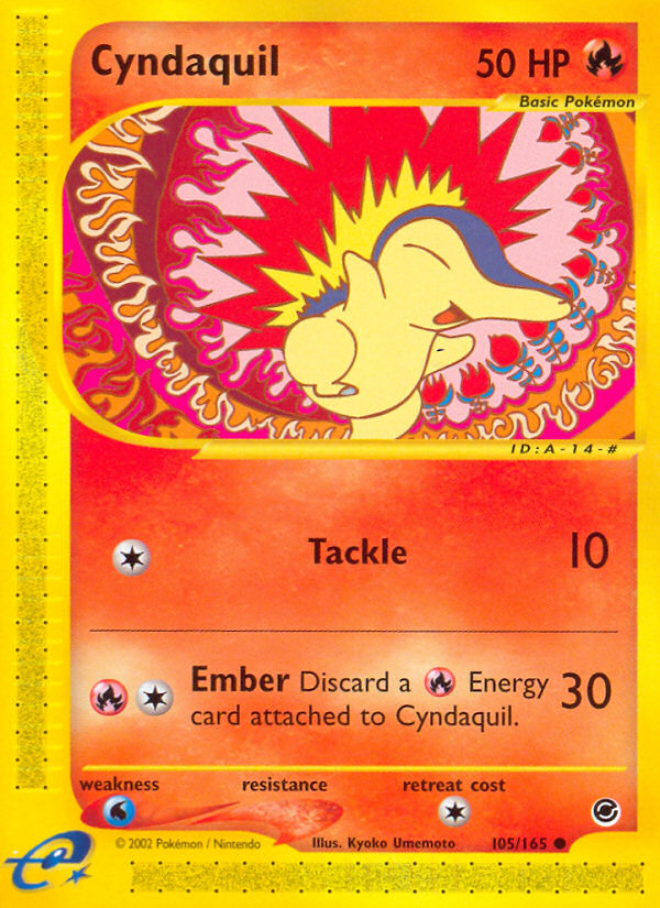 Cyndaquil (105/165) [Expedition: Base Set] | Card Merchant Takapuna