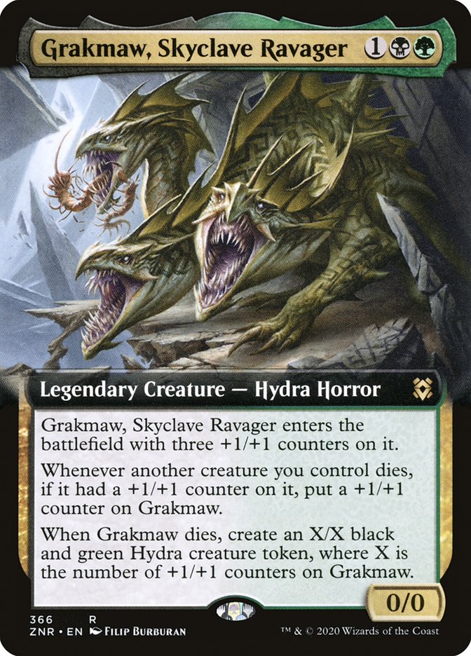 Grakmaw, Skyclave Ravager (Extended Art) [Zendikar Rising] | Card Merchant Takapuna