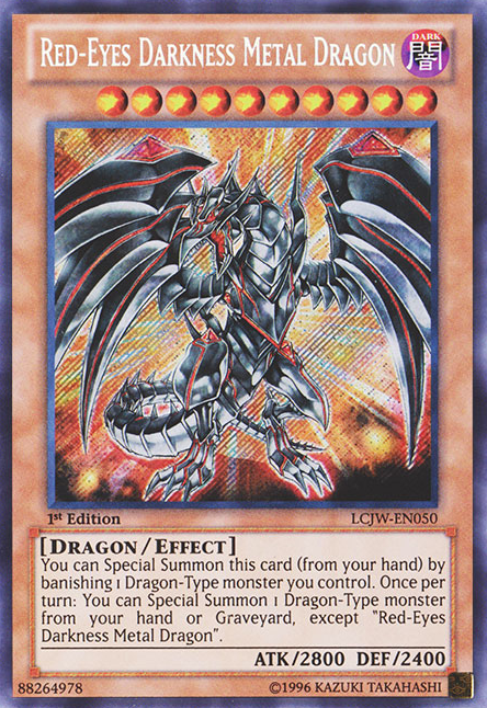 Red-Eyes Darkness Metal Dragon [LCJW-EN050] Secret Rare | Card Merchant Takapuna