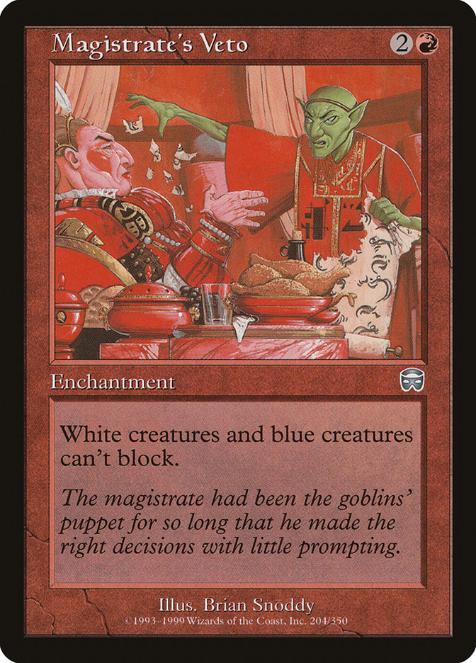 Magistrate's Veto [Mercadian Masques] | Card Merchant Takapuna