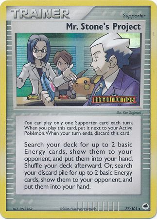 Mr. Stone's Project (77/101) (Stamped) [EX: Dragon Frontiers] | Card Merchant Takapuna