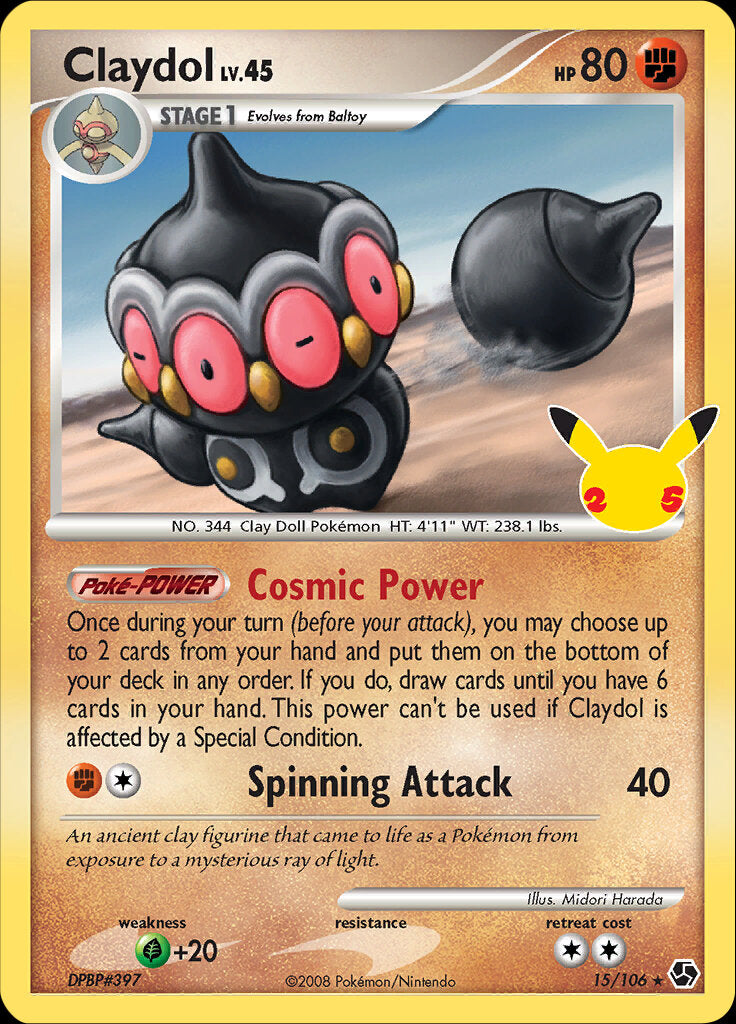 Claydol (15/106) [Celebrations: 25th Anniversary - Classic Collection] | Card Merchant Takapuna