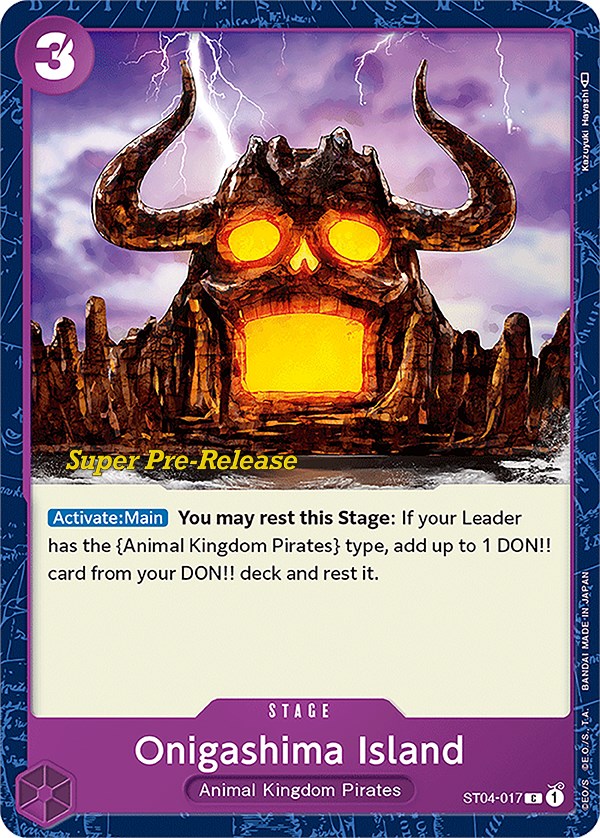 Onigashima Island [Super Pre-Release Starter Deck: Animal Kingdom Pirates] | Card Merchant Takapuna