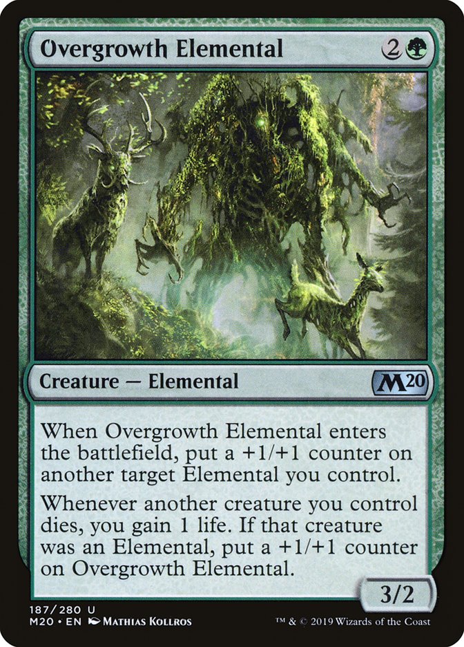 Overgrowth Elemental [Core Set 2020] | Card Merchant Takapuna