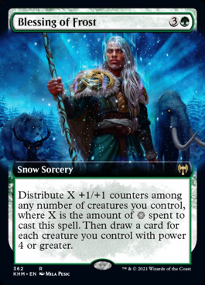 Blessing of Frost (Extended Art) [Kaldheim] | Card Merchant Takapuna