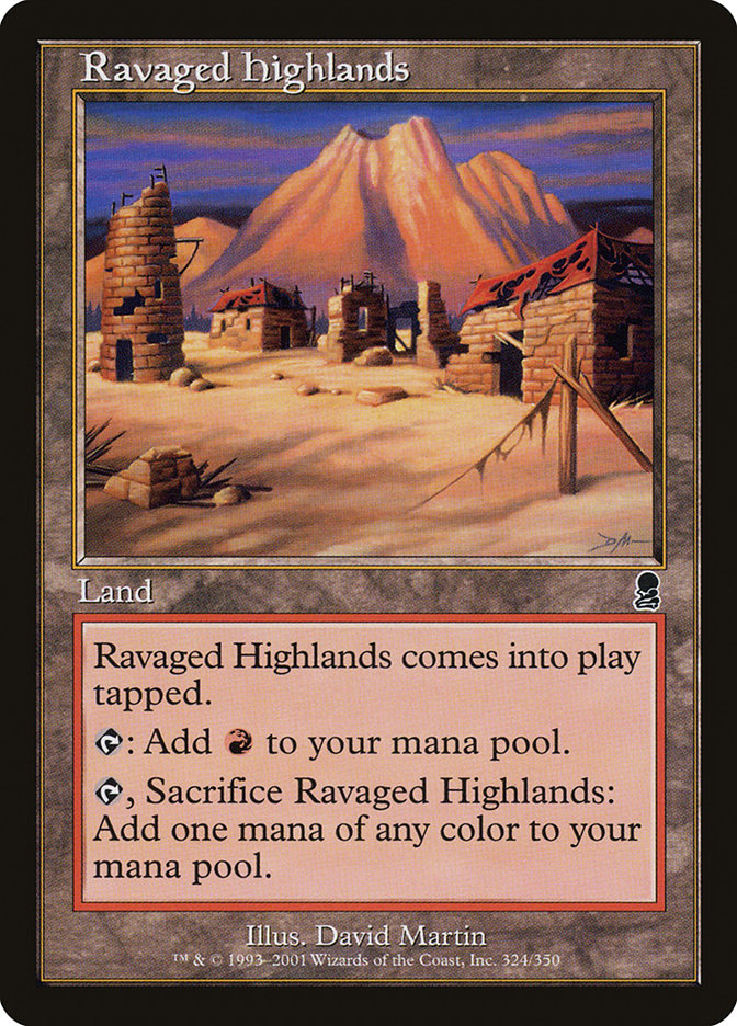 Ravaged Highlands [Odyssey] | Card Merchant Takapuna