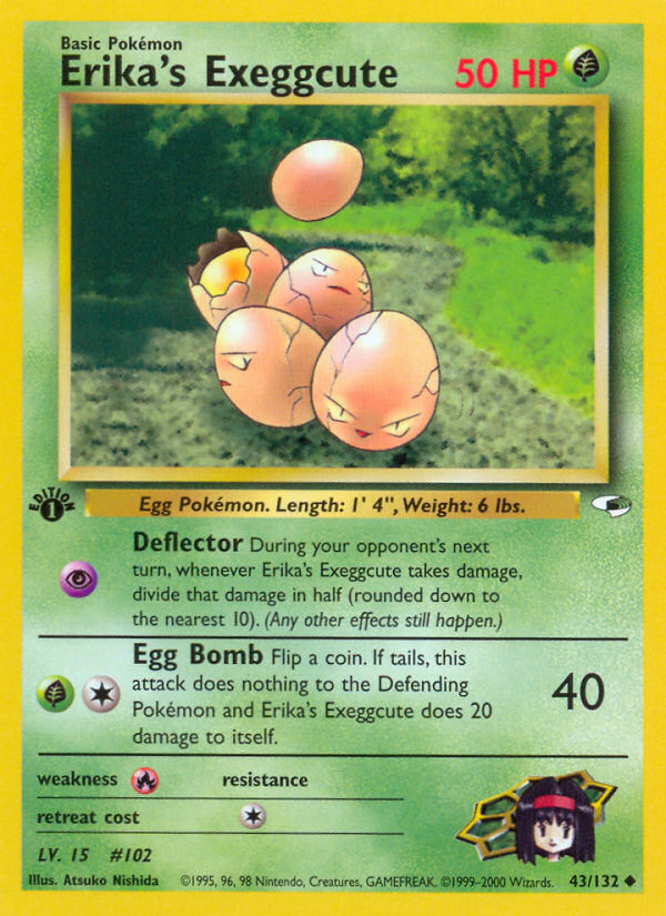 Erika's Exeggcute (43/132) [Gym Heroes 1st Edition] | Card Merchant Takapuna