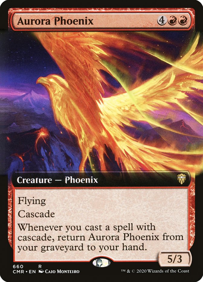 Aurora Phoenix (Extended Art) [Commander Legends] | Card Merchant Takapuna