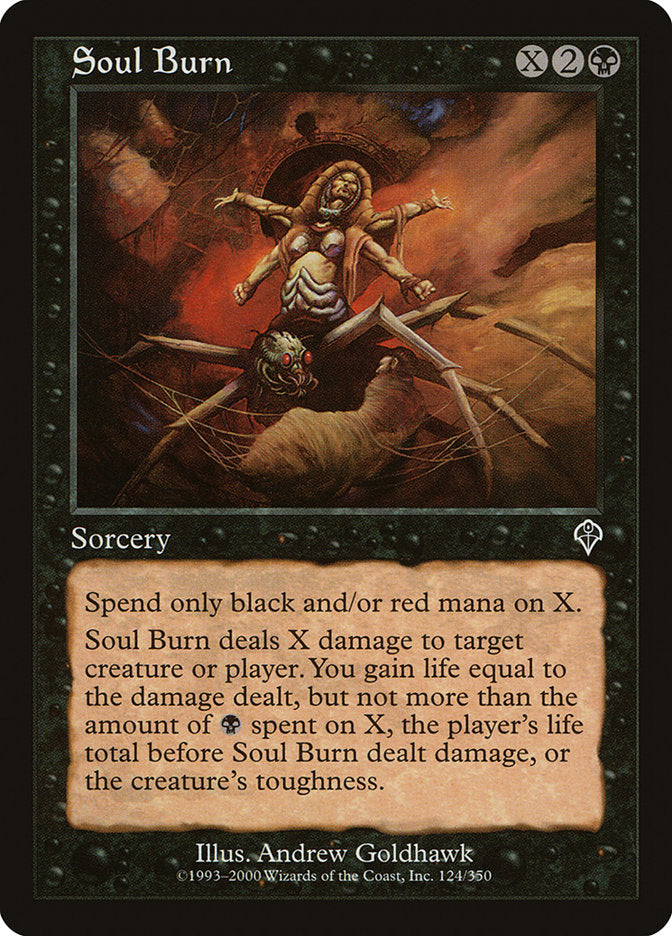 Soul Burn [Invasion] | Card Merchant Takapuna