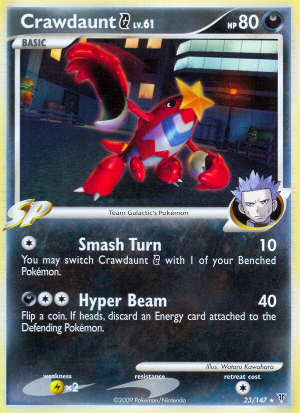 Crawdaunt G (23/147) [Platinum: Supreme Victors] | Card Merchant Takapuna