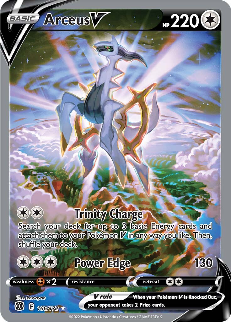 Arceus V (166/172) [Sword & Shield: Brilliant Stars] | Card Merchant Takapuna