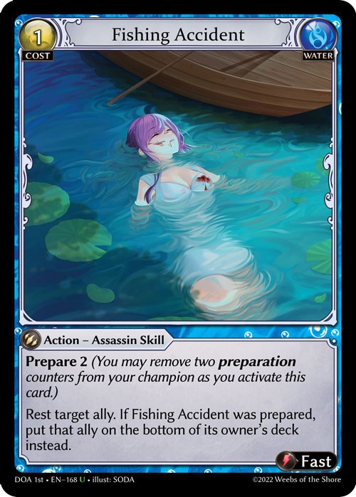 Fishing Accident (168) [Dawn of Ashes: 1st Edition] | Card Merchant Takapuna