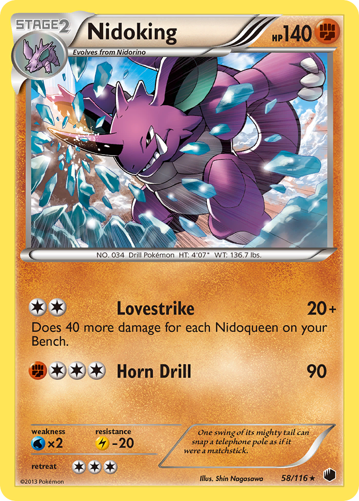Nidoking (58/116) [Black & White: Plasma Freeze] | Card Merchant Takapuna
