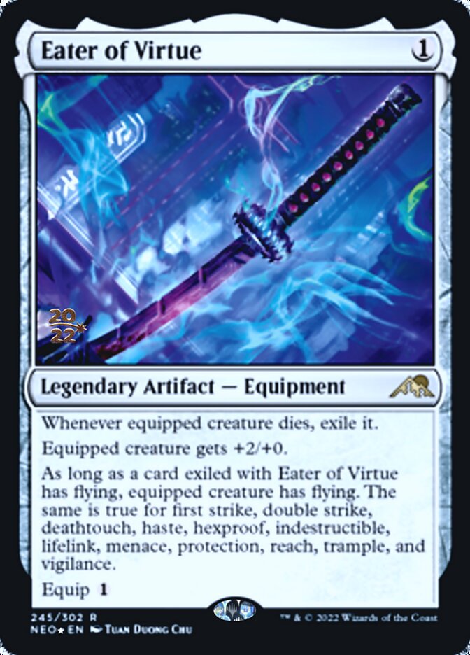 Eater of Virtue [Kamigawa: Neon Dynasty Prerelease Promos] | Card Merchant Takapuna