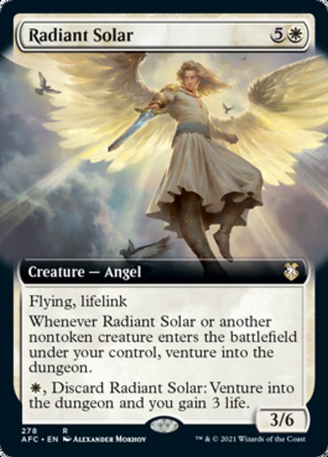 Radiant Solar (Extended Art) [Dungeons & Dragons: Adventures in the Forgotten Realms Commander] | Card Merchant Takapuna
