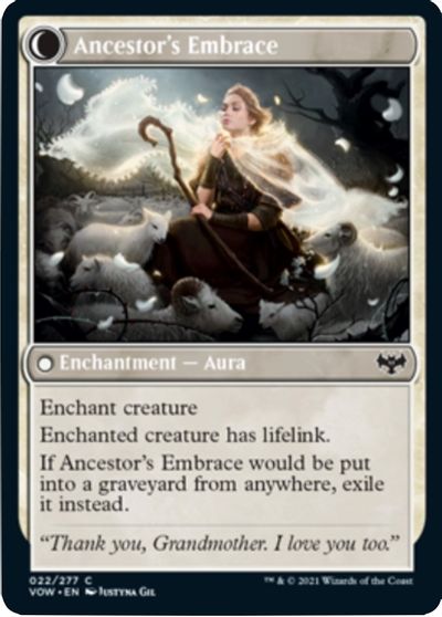 Kindly Ancestor // Ancestor's Embrace [Innistrad: Crimson Vow] | Card Merchant Takapuna