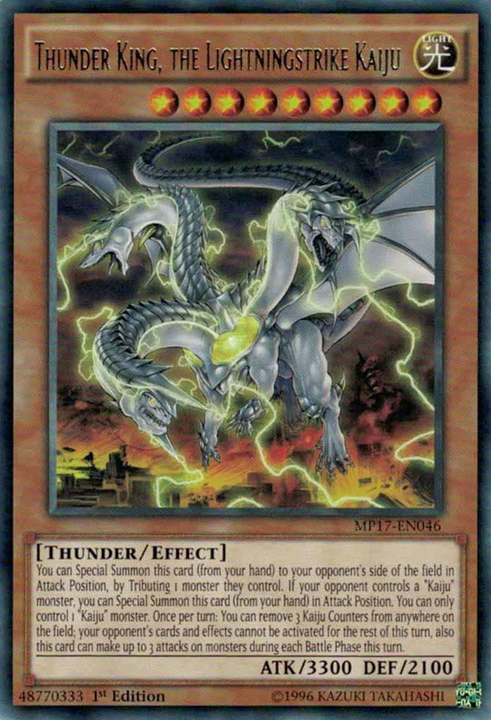 Thunder King, the Lightningstrike Kaiju [MP17-EN046] Rare | Card Merchant Takapuna