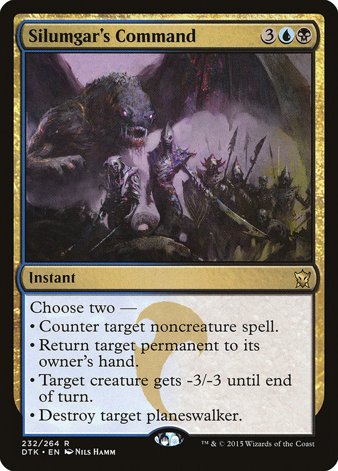 Silumgar's Command [Dragons of Tarkir] | Card Merchant Takapuna