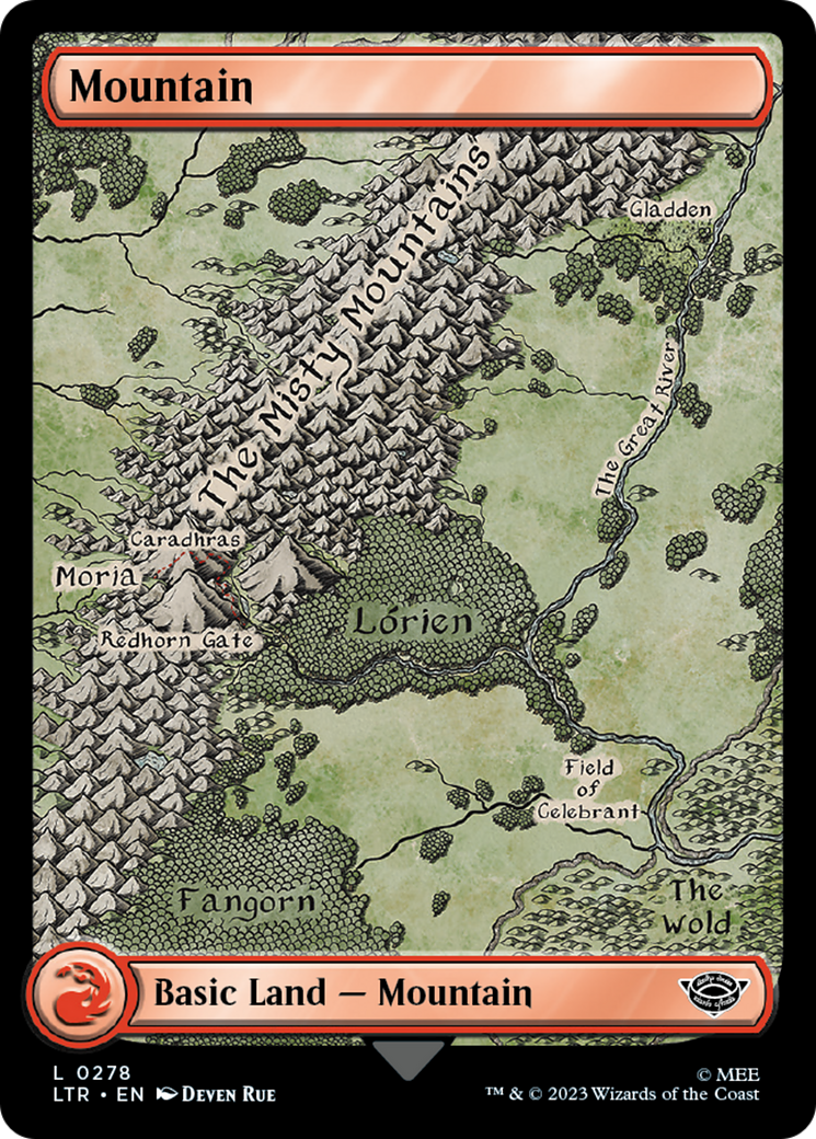 Mountain (278) [The Lord of the Rings: Tales of Middle-Earth] | Card Merchant Takapuna