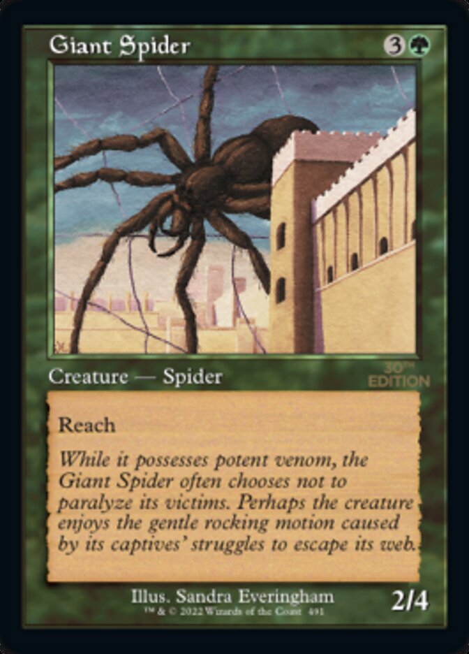 Giant Spider (Retro) [30th Anniversary Edition] | Card Merchant Takapuna