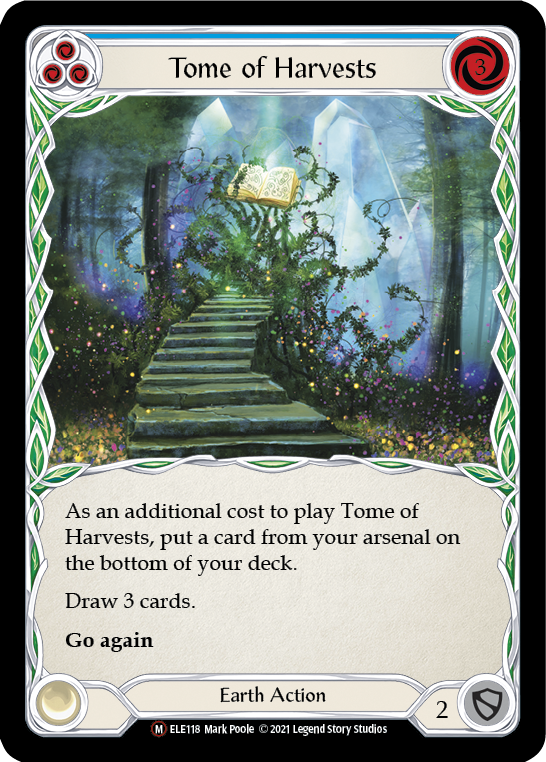 Tome of Harvests [U-ELE118] (Tales of Aria Unlimited)  Unlimited Rainbow Foil | Card Merchant Takapuna