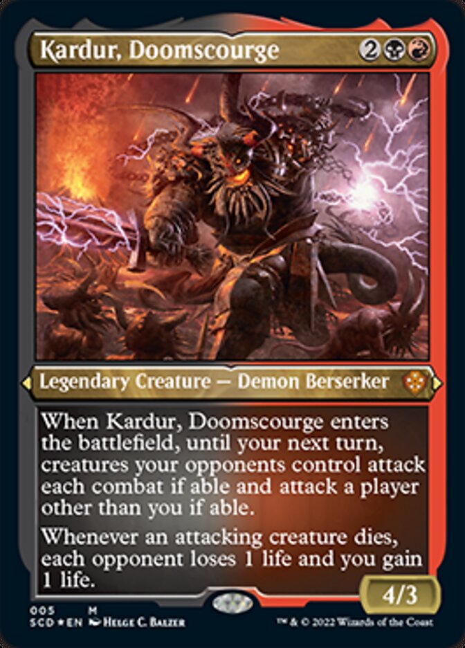 Kardur, Doomscourge (Foil Etched) [Starter Commander Decks] | Card Merchant Takapuna