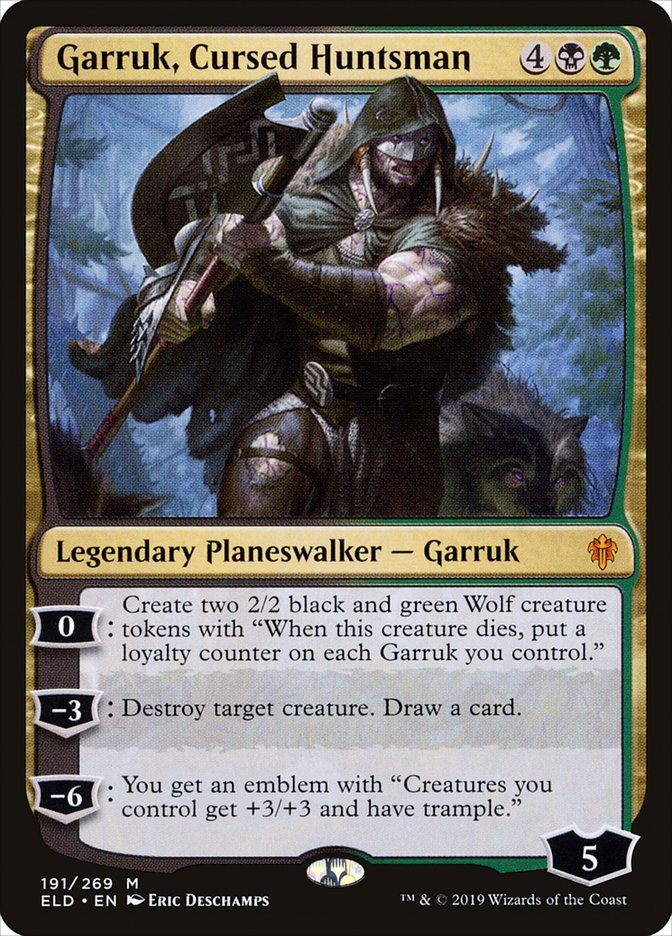 Garruk, Cursed Huntsman [Throne of Eldraine] | Card Merchant Takapuna