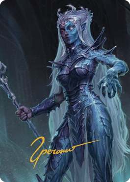 Mocking Doppelganger Art Card (Gold-Stamped Signature) [Commander Legends: Battle for Baldur's Gate Art Series] | Card Merchant Takapuna
