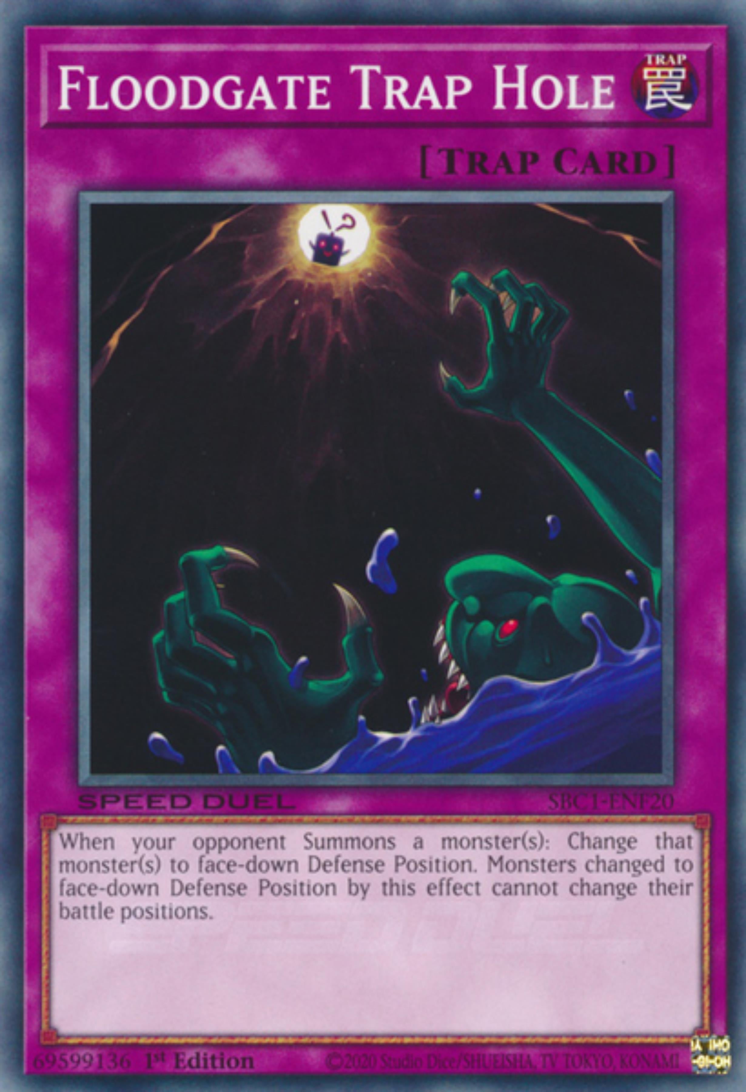 Floodgate Trap Hole [SBC1-ENF20] Common | Card Merchant Takapuna