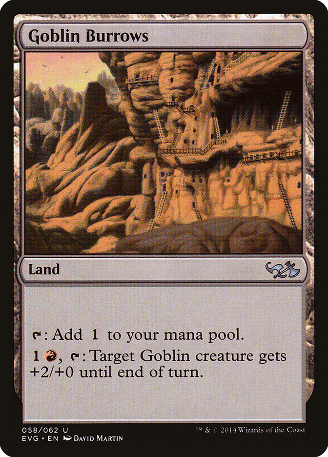Goblin Burrows (Elves vs. Goblins) [Duel Decks Anthology] | Card Merchant Takapuna