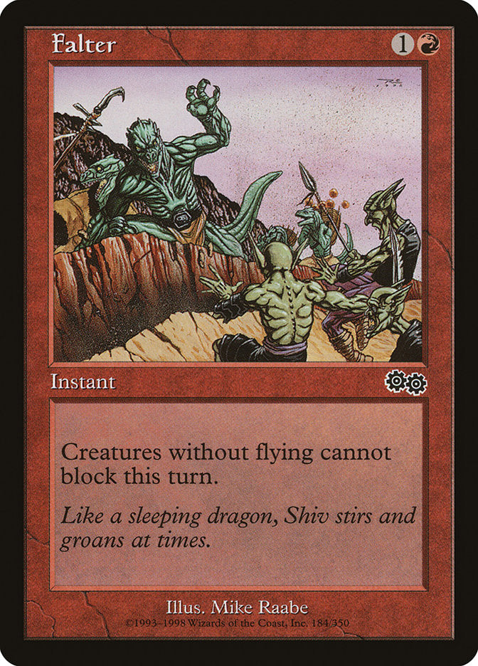 Falter [Urza's Saga] | Card Merchant Takapuna