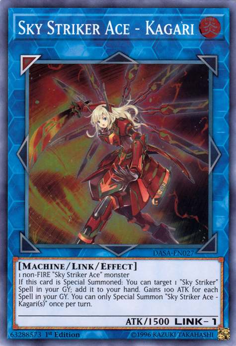 Sky Striker Ace - Kagari [DASA-EN027] Super Rare | Card Merchant Takapuna
