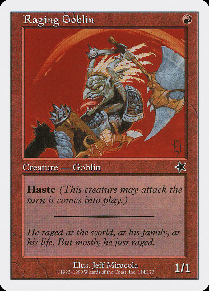 Raging Goblin [Starter 1999] | Card Merchant Takapuna