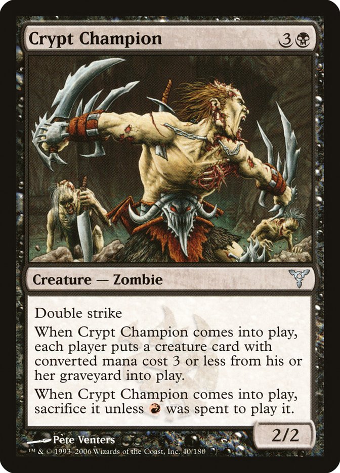 Crypt Champion [Dissension] | Card Merchant Takapuna