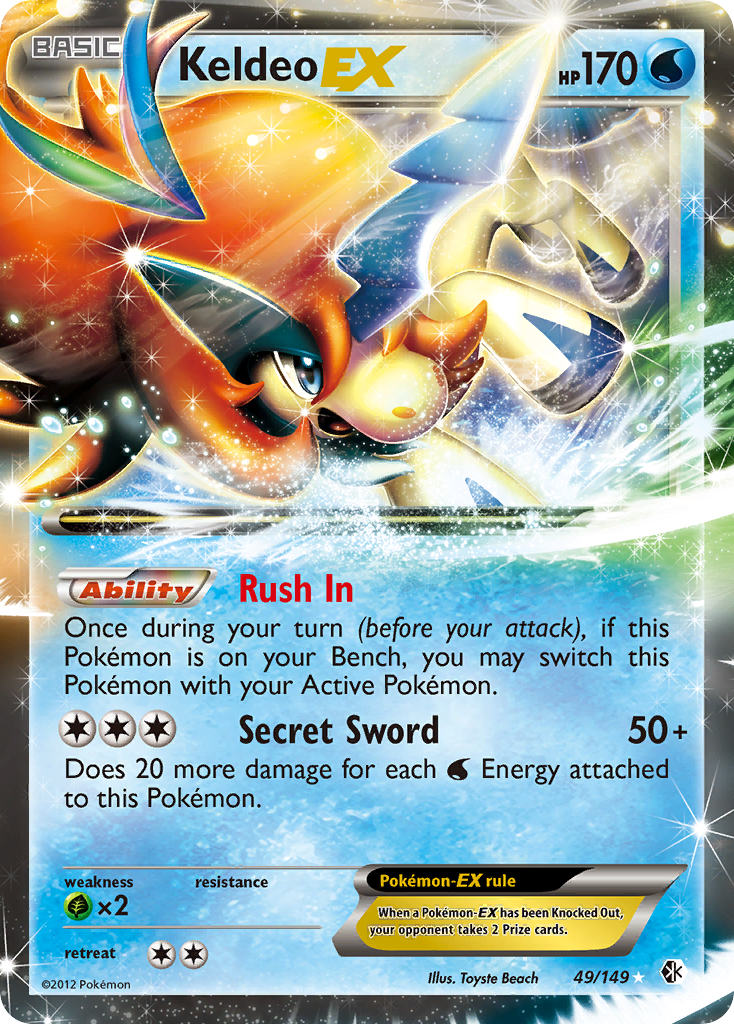 Keldeo EX (49/149) [Black & White: Boundaries Crossed] | Card Merchant Takapuna