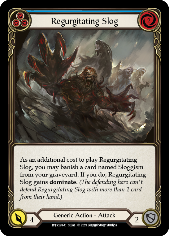 Regurgitating Slog (Blue) [WTR199-C] (Welcome to Rathe)  Alpha Print Normal | Card Merchant Takapuna