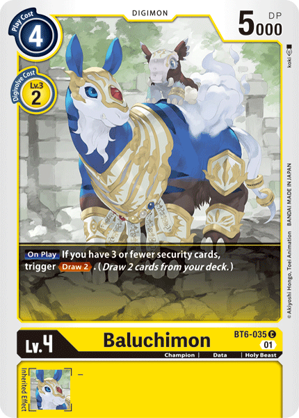 Baluchimon [BT6-035] [Double Diamond] | Card Merchant Takapuna