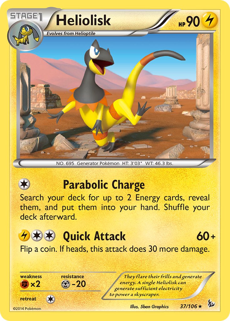 Heliolisk (37/106) [XY: Flashfire] | Card Merchant Takapuna