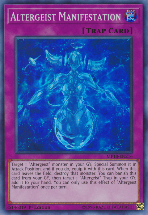Altergeist Manifestation [MP18-EN216] Super Rare | Card Merchant Takapuna