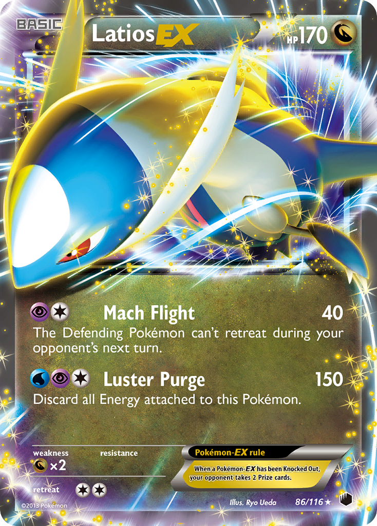 Latios EX (86/116) [Black & White: Plasma Freeze] | Card Merchant Takapuna