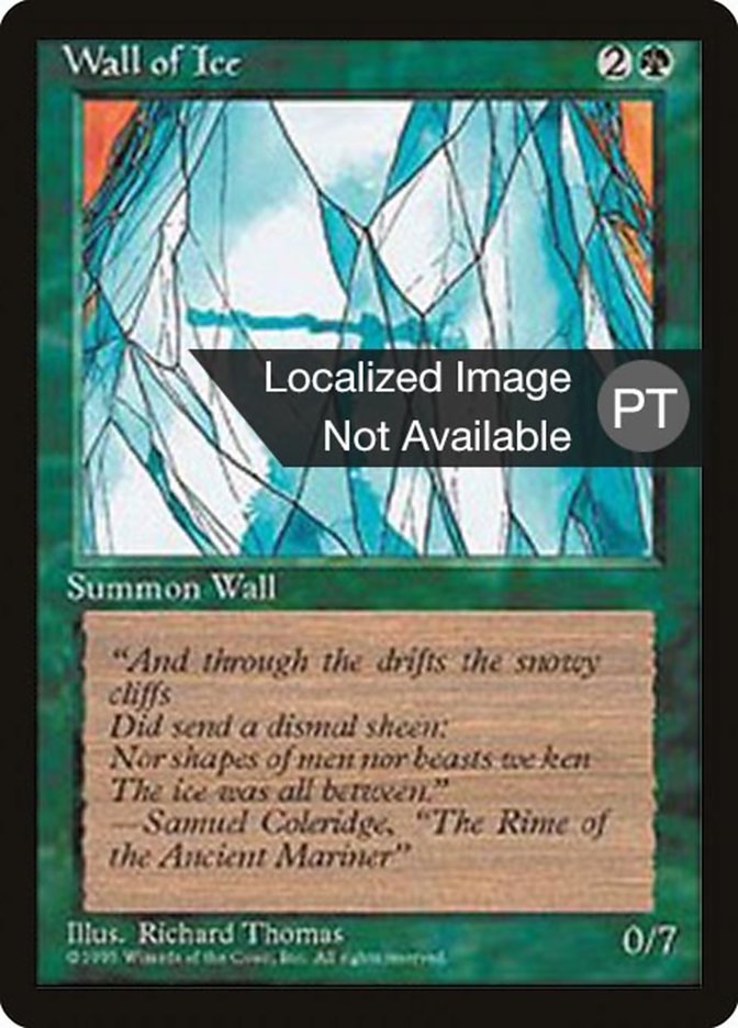Wall of Ice [Fourth Edition (Foreign Black Border)] | Card Merchant Takapuna