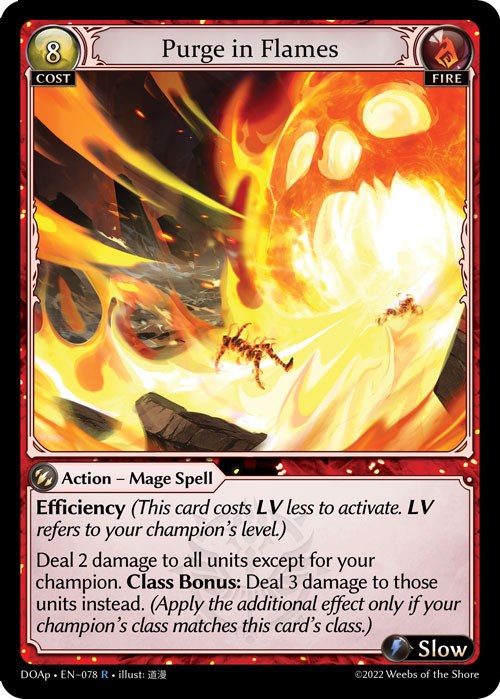 Purge in Flames (078) [Dawn of Ashes: Prelude] | Card Merchant Takapuna
