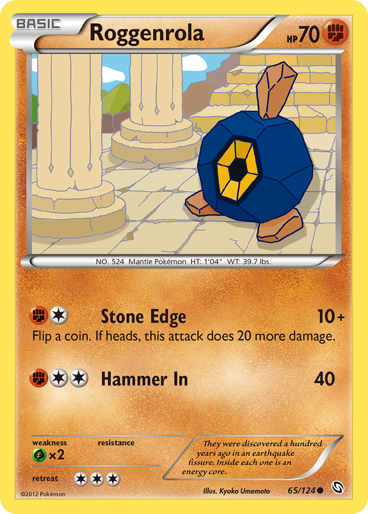 Roggenrola (65/124) [Black & White: Dragons Exalted] | Card Merchant Takapuna