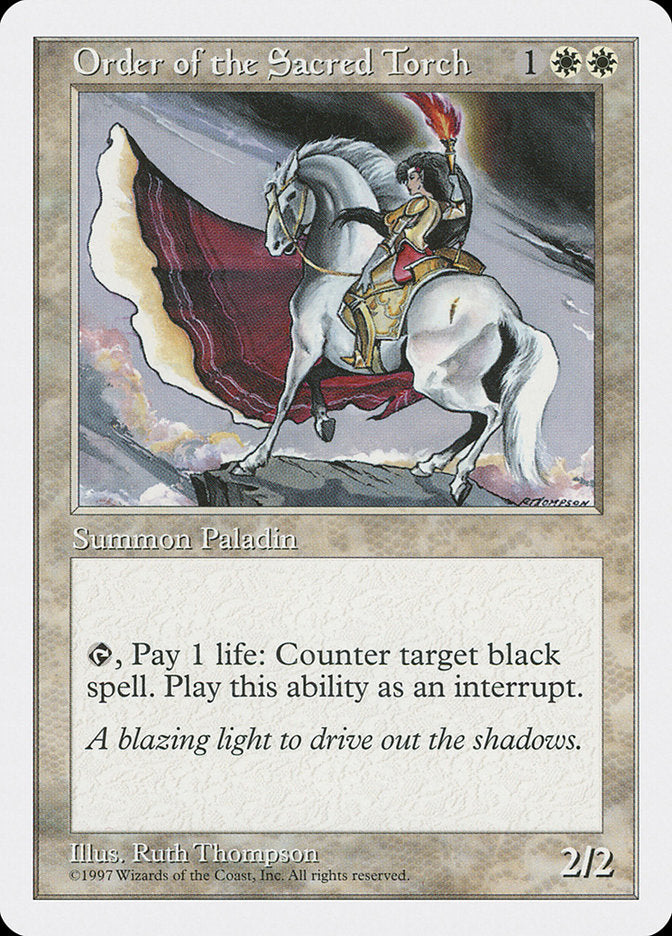 Order of the Sacred Torch [Fifth Edition] | Card Merchant Takapuna