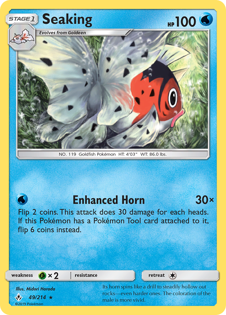 Seaking (49/214) [Sun & Moon: Unbroken Bonds] | Card Merchant Takapuna