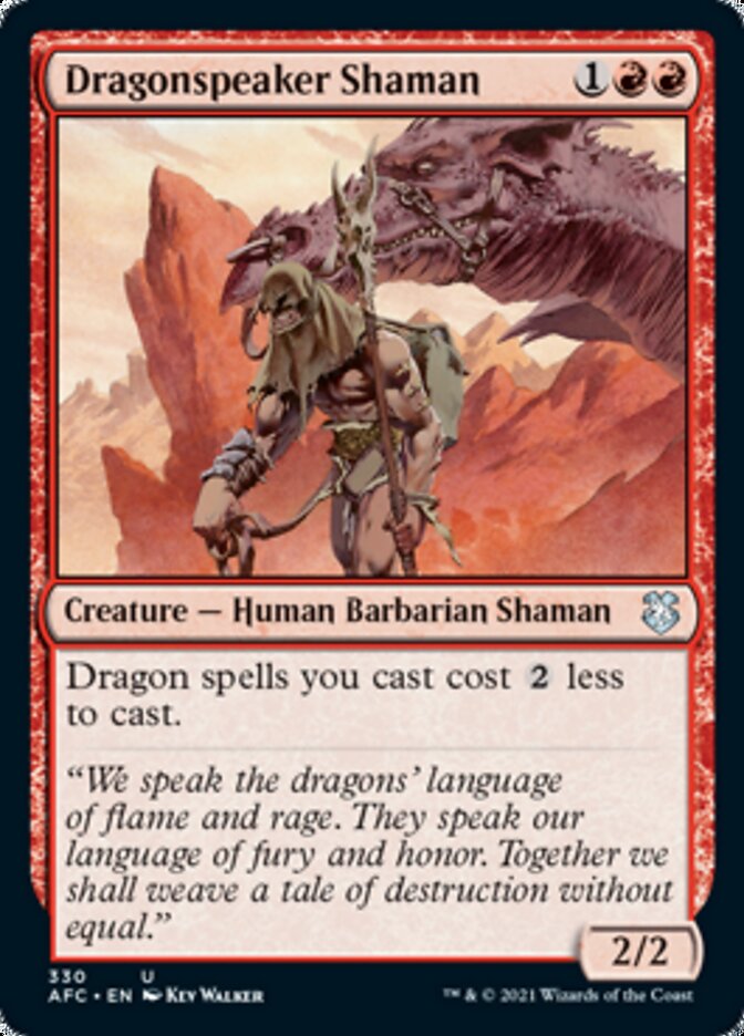 Dragonspeaker Shaman [Dungeons & Dragons: Adventures in the Forgotten Realms Commander] | Card Merchant Takapuna