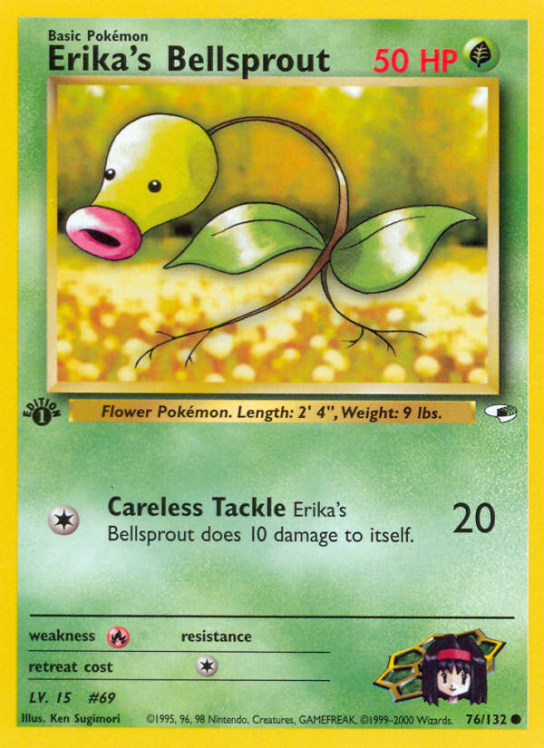 Erika's Bellsprout (76/132) [Gym Heroes 1st Edition] | Card Merchant Takapuna