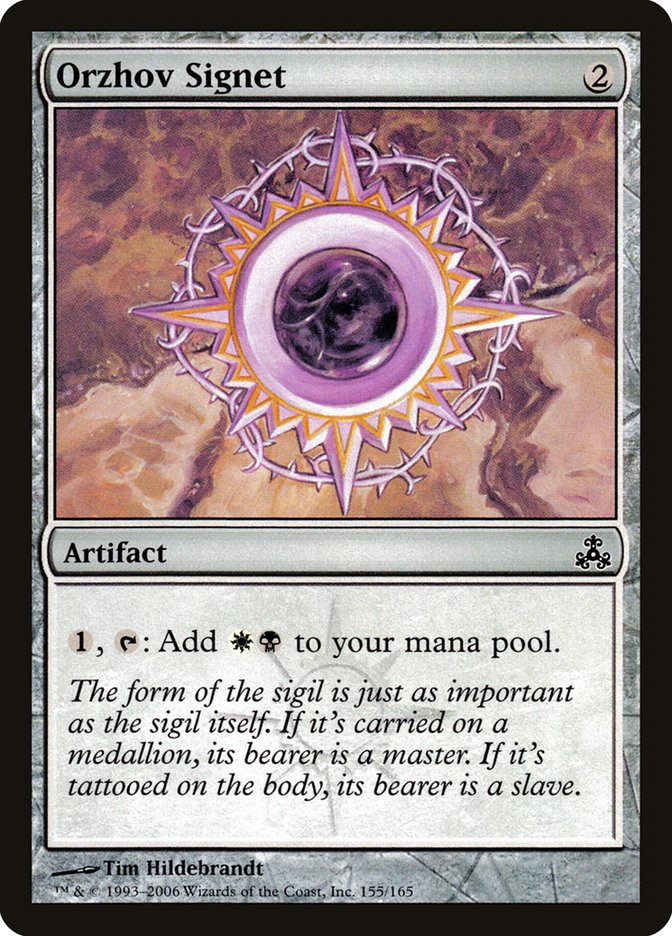 Orzhov Signet [Guildpact] | Card Merchant Takapuna