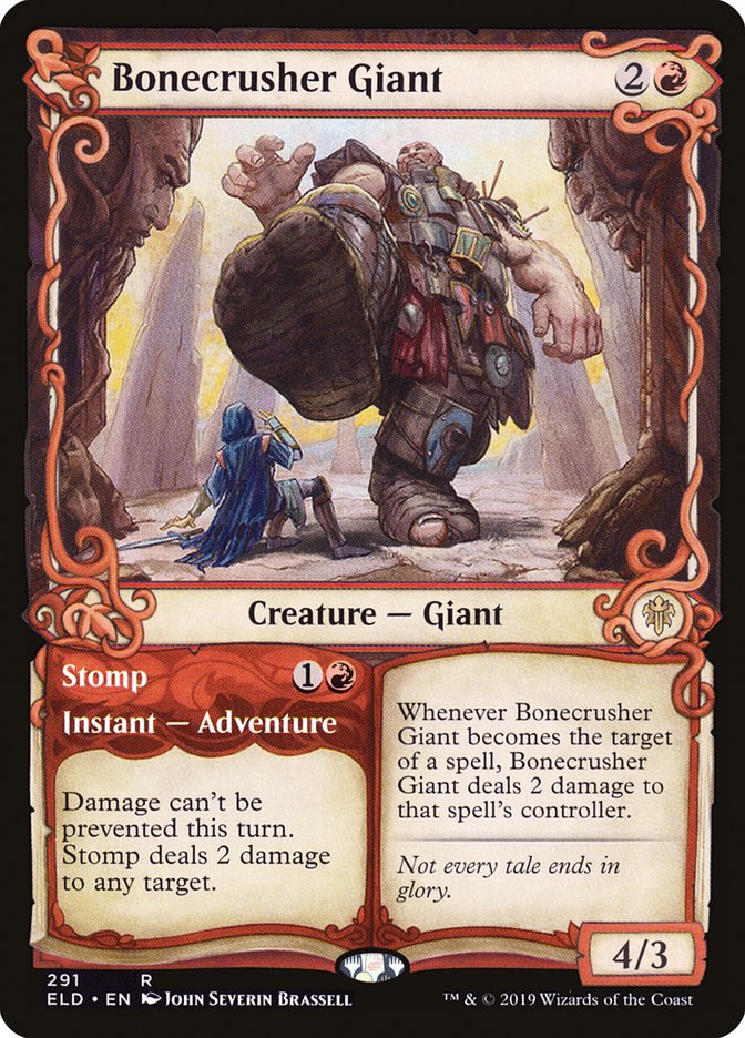Bonecrusher Giant // Stomp (Showcase) [Throne of Eldraine] | Card Merchant Takapuna