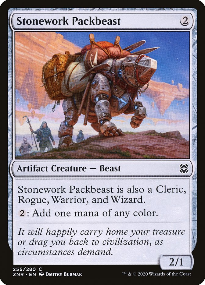 Stonework Packbeast [Zendikar Rising] | Card Merchant Takapuna